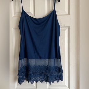 NWOT, lace extender, navy blue xxxl